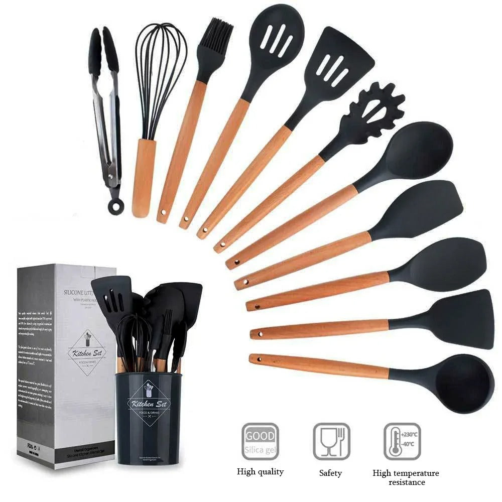 Set de 11 utensilios de cocina alta resistencia⭐⭐⭐⭐⭐