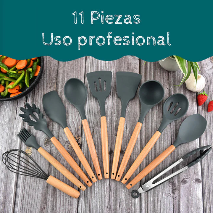 Set de 11 utensilios de cocina alta resistencia⭐⭐⭐⭐⭐